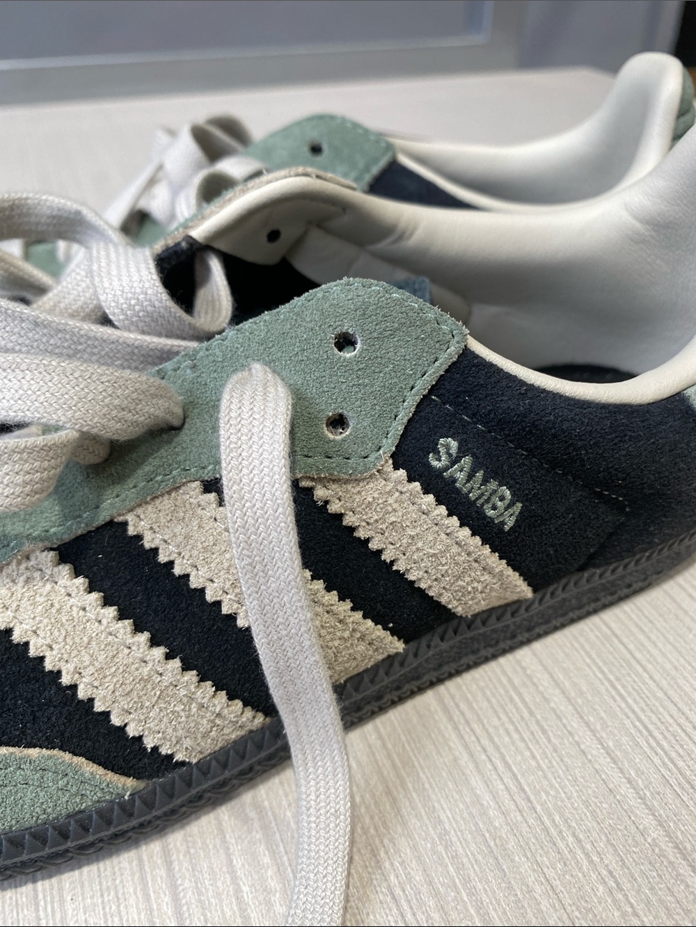Adidas Samba Core Black/Alumina/Silver Green - Picture 3 of 5
